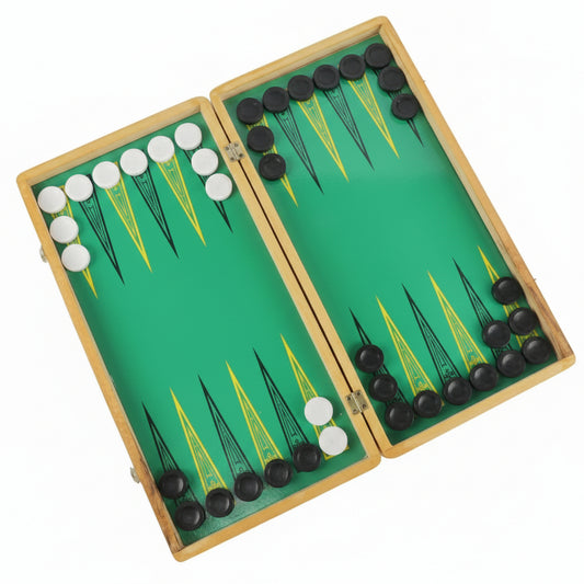 Jeu de Jacquet (Backgammon) Version Voyage – Artisanat Tunisien