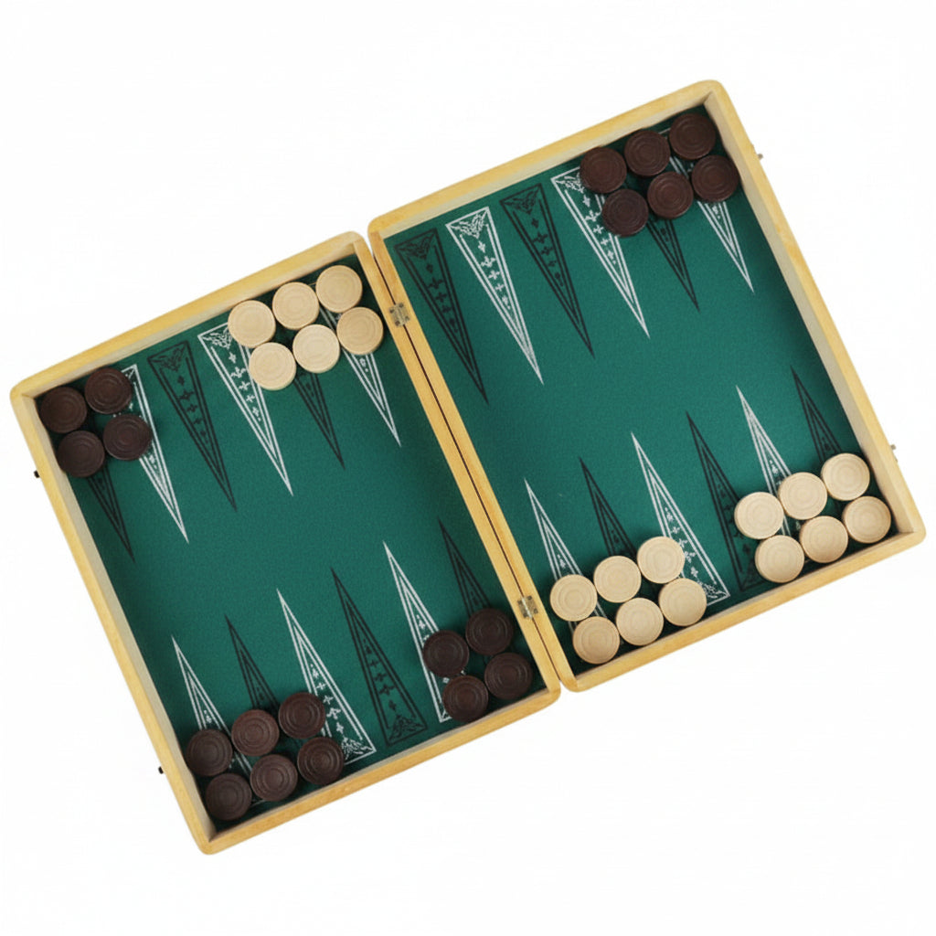 Jeu de Jacquet (Backgammon) Grand Modèle – Artisanat Tunisien