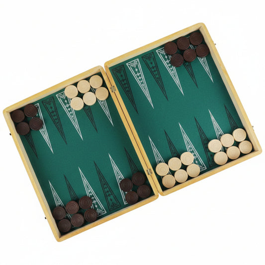 Jeu de Jacquet (Backgammon) Grand Modèle – Artisanat Tunisien