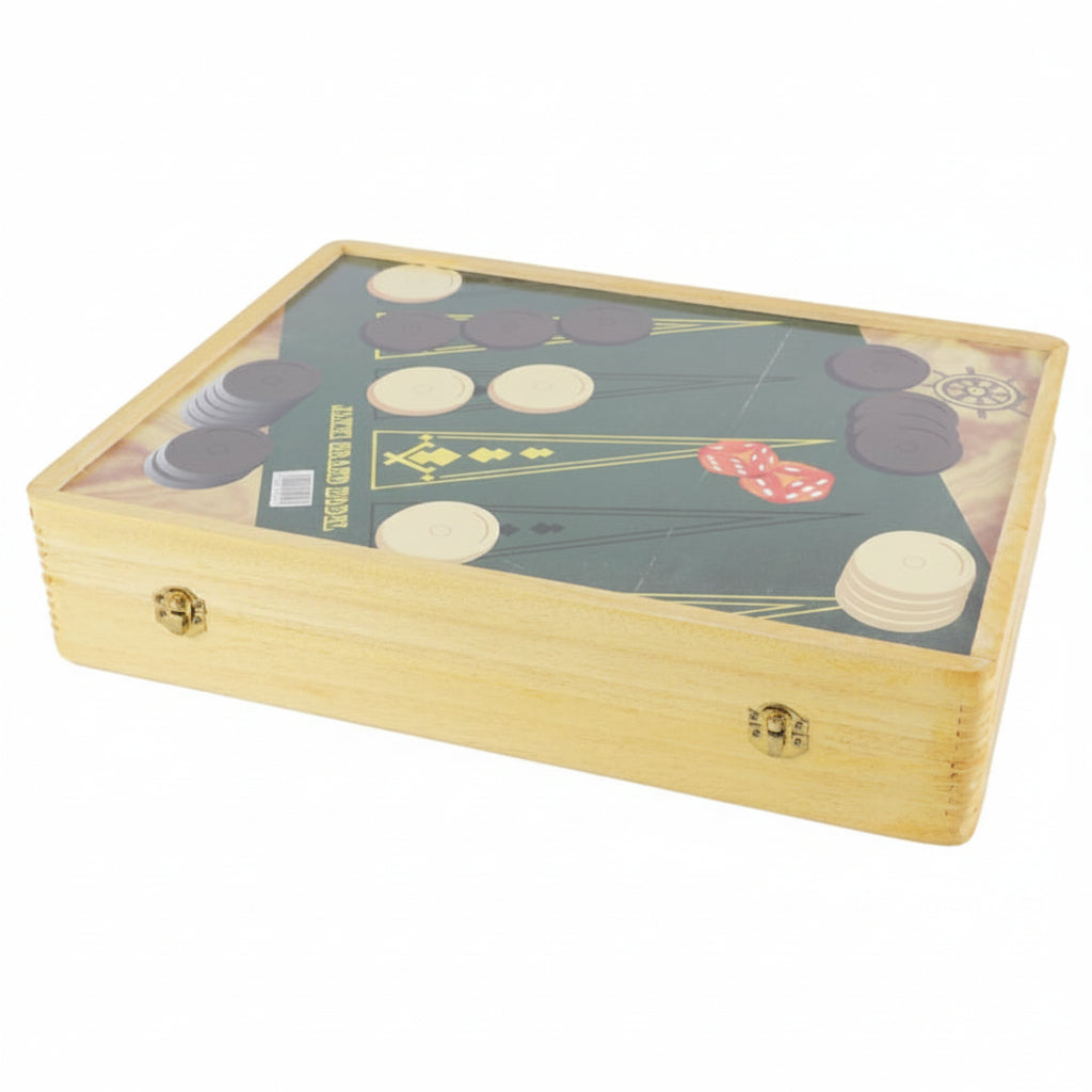 Jeu de Jacquet (Backgammon) Grand Modèle – Artisanat Tunisien